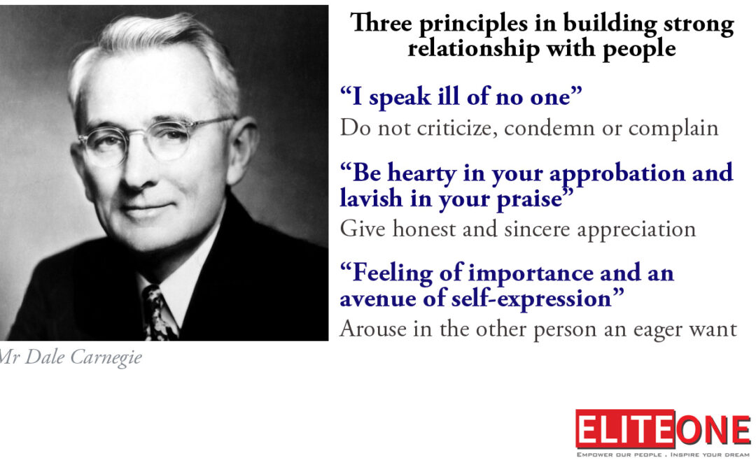 Three Principles in Building Strong Relationship with People